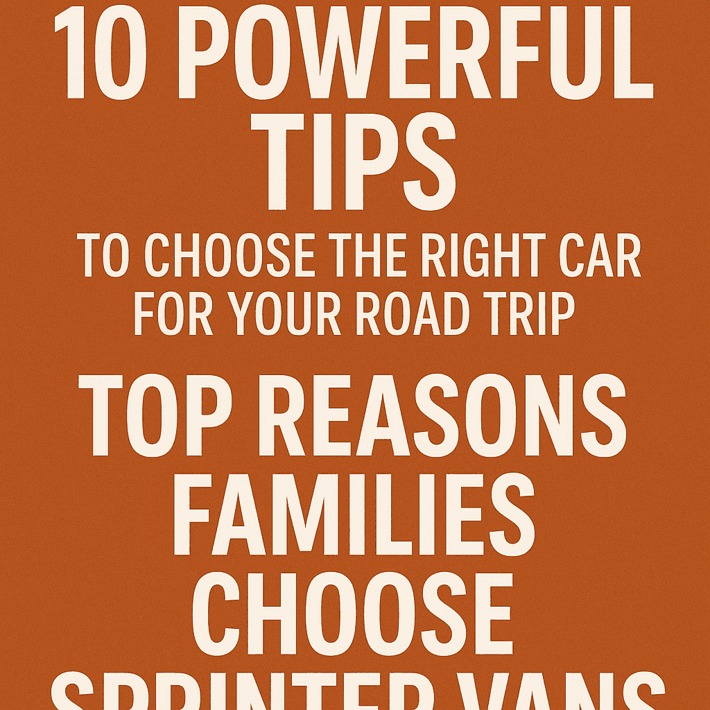 Top Reasons Families Choose Sprinter Vans