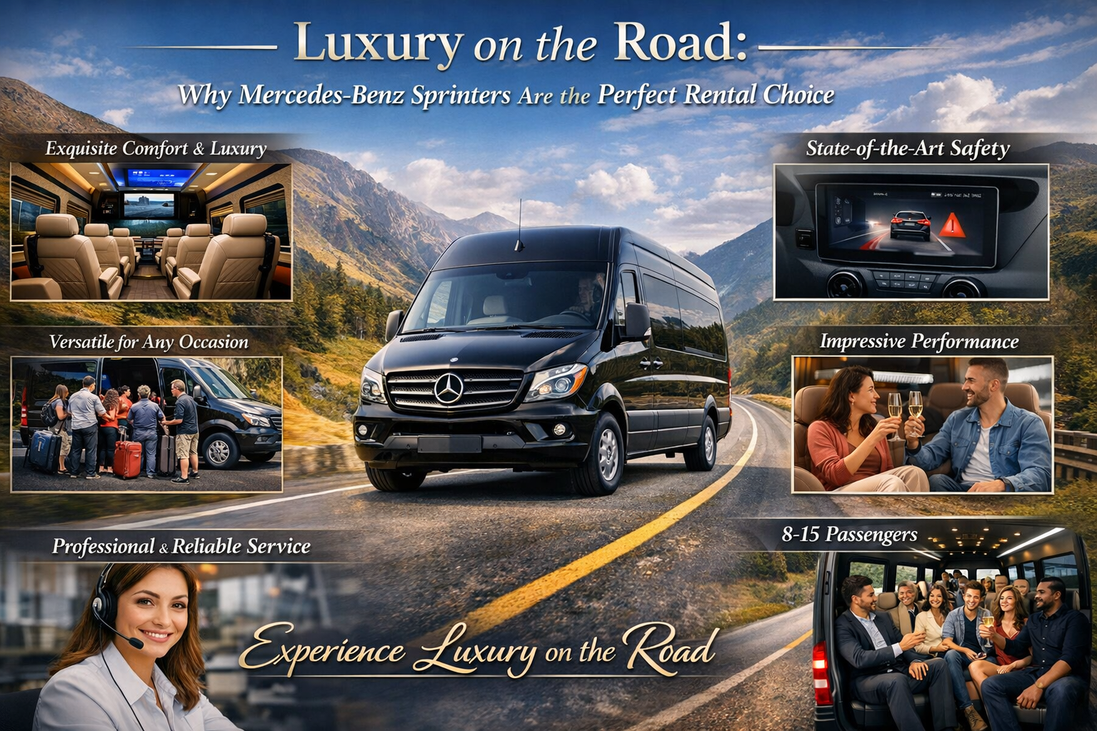 Luxury on the Road: Why Mercedes-Benz Vans Are the Perfect Rental Choice
