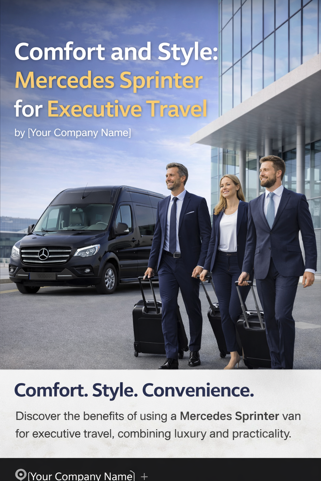 Comfort and Style: Mercedes Sprinter for Executive Travel