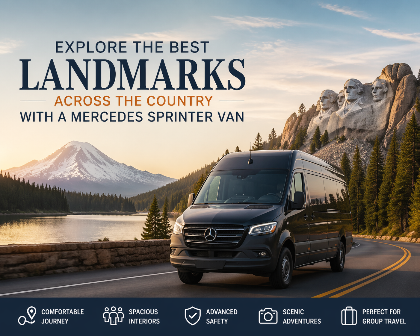 Explore the Best Landmarks Across the Country with a Mercedes Sprinter Van