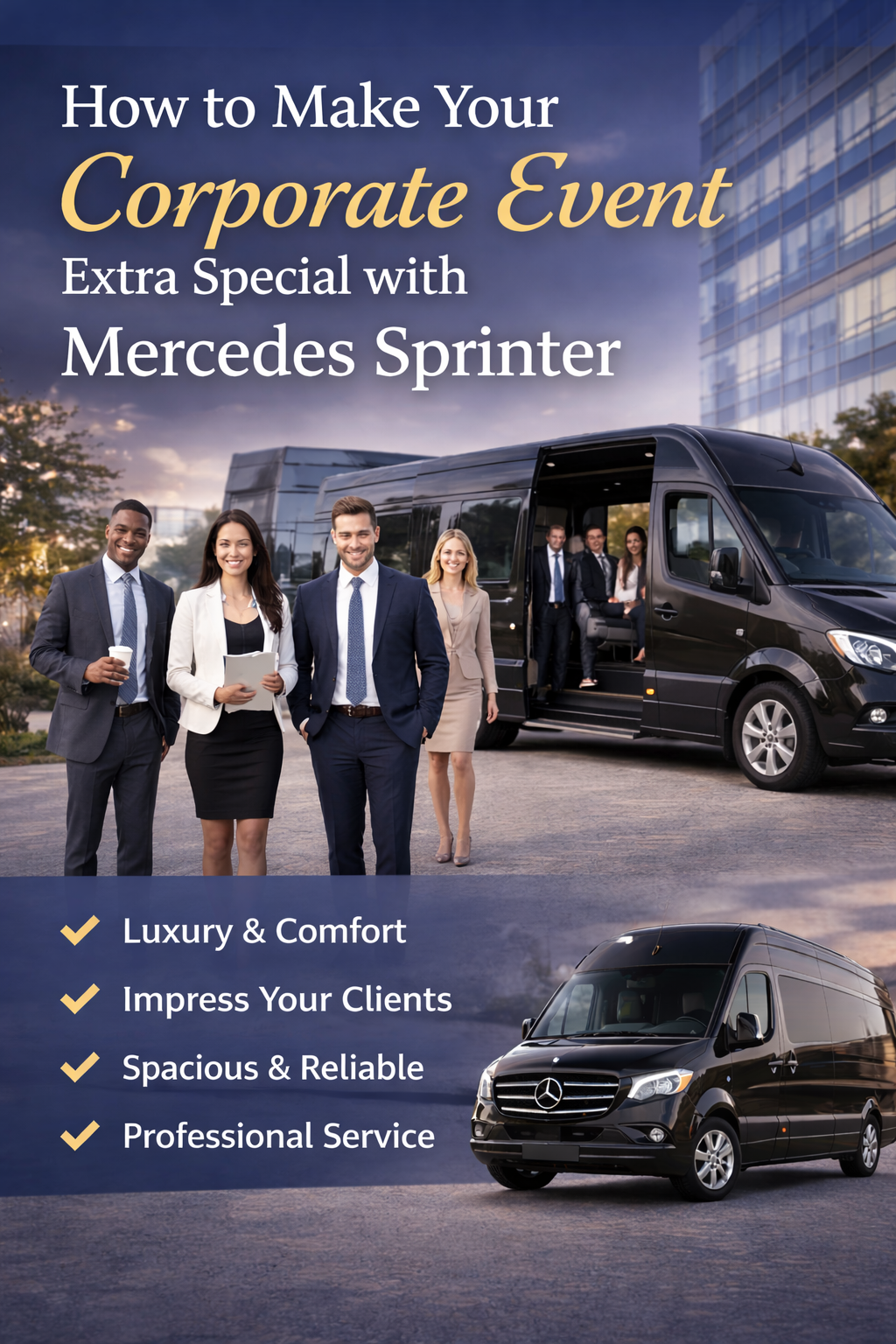 How to Make Your Corporate Event Extra Special with Mercedes Sprinter