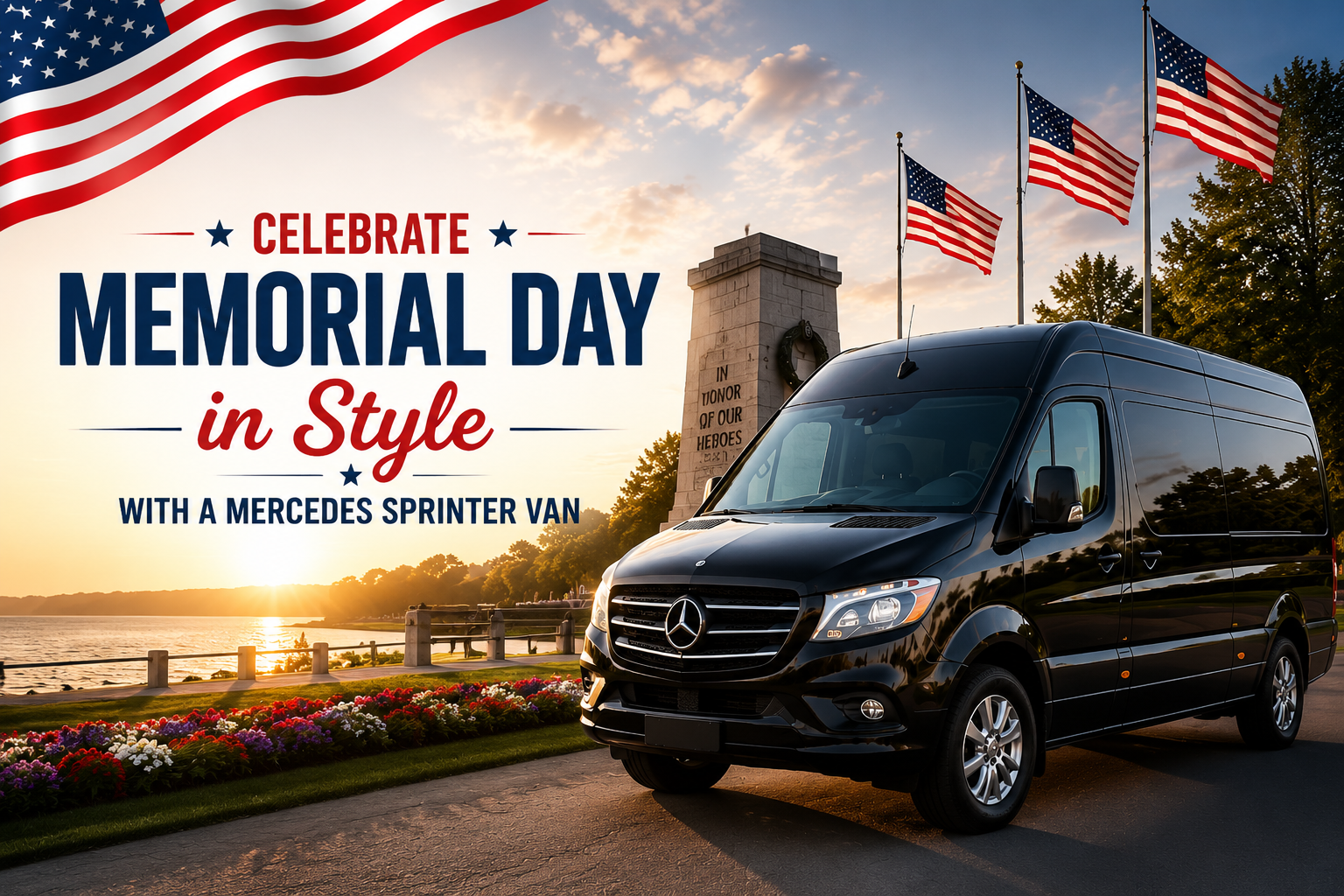 Celebrate Memorial Day in Comfort with a Mercedes Sprinter Van