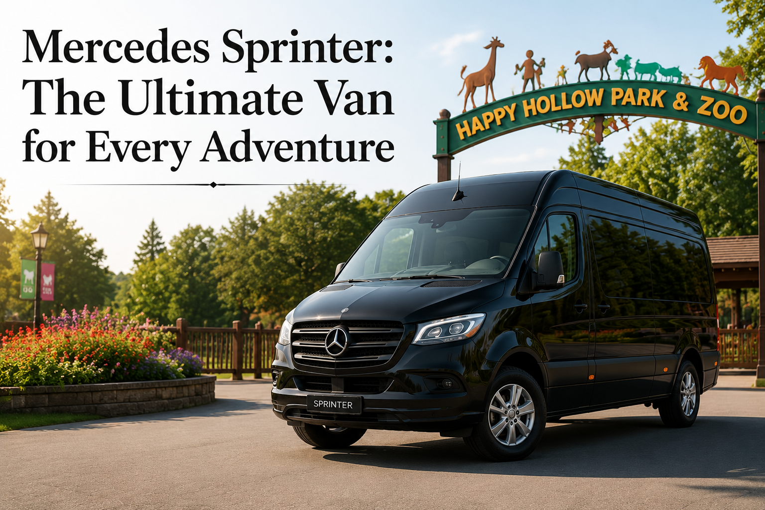 Explore Happy Hollow Park & Zoo in Style with a Mercedes Sprinter