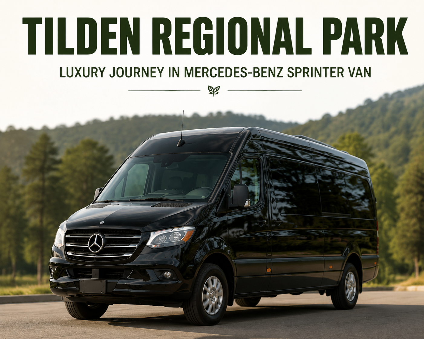 Tilden Regional Park Luxury Travel Experience in Mercedes-Benz Sprinter Van