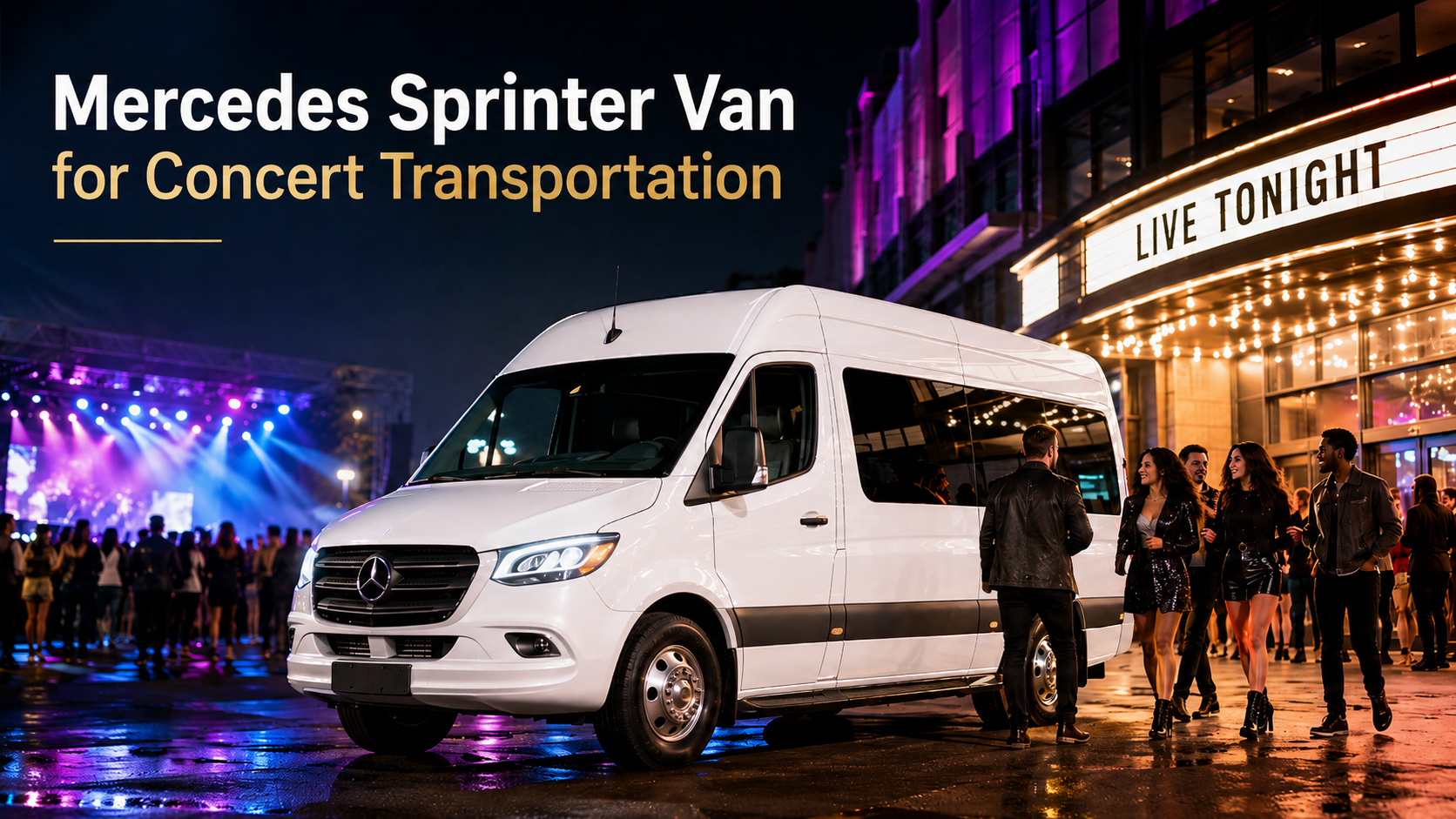 Mercedes Sprinter Van for Concert Transportation