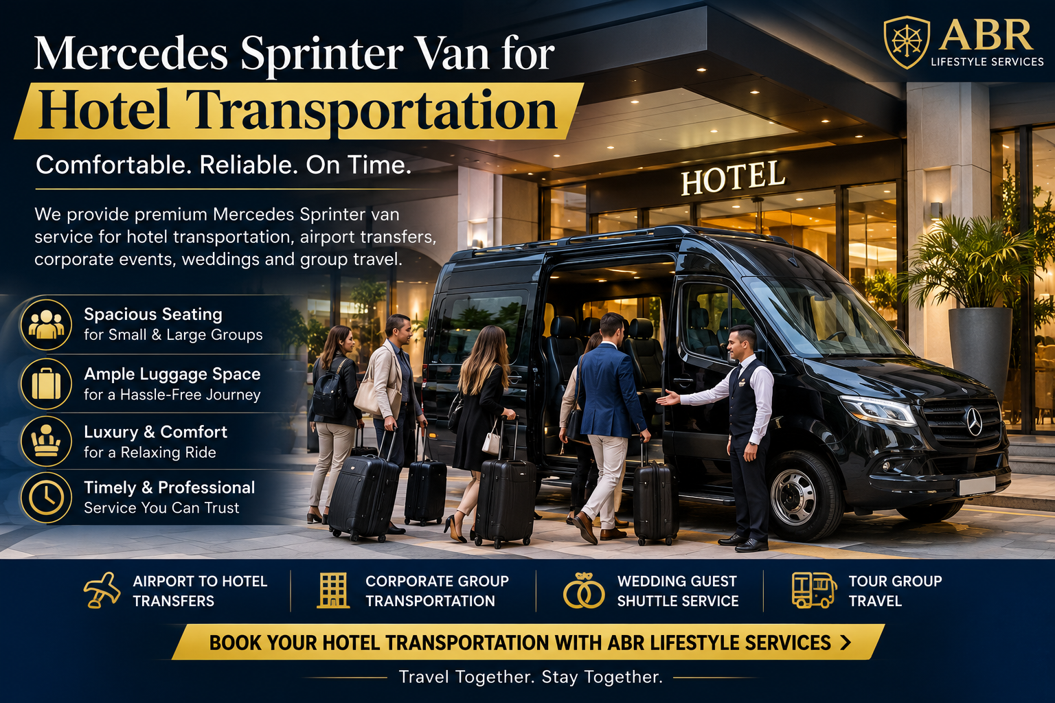 Mercedes Sprinter Van for Hotel Transportation