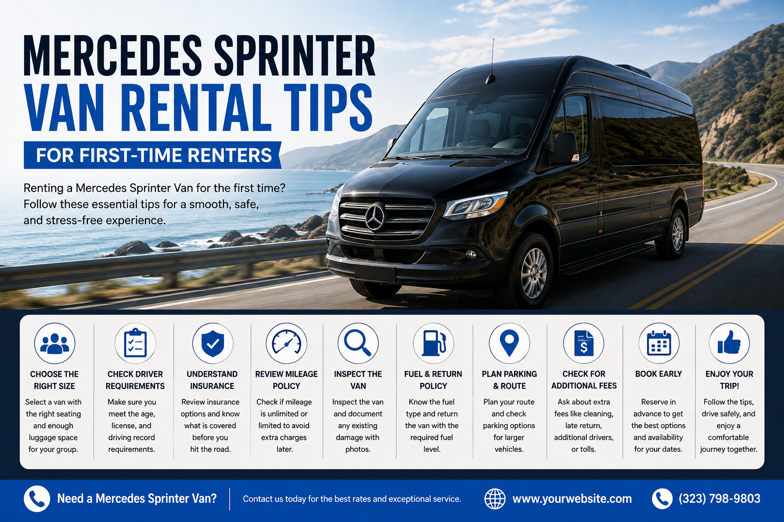 Mercedes Sprinter Van Rental Tips for First-Time Renters