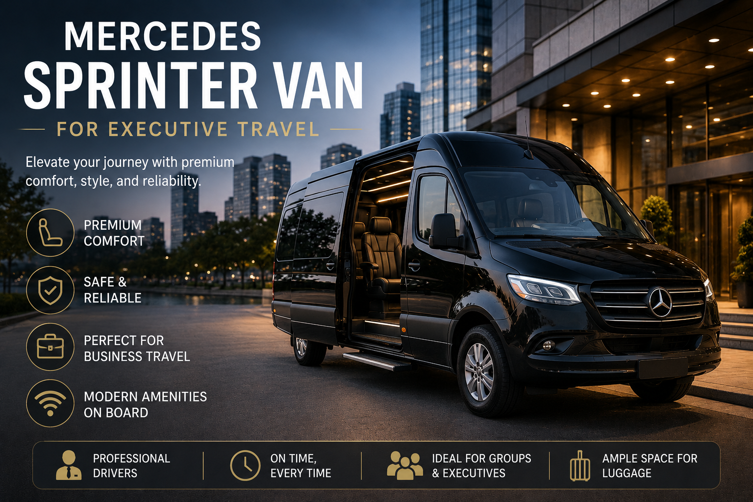 Mercedes Sprinter Van for Executive Travel