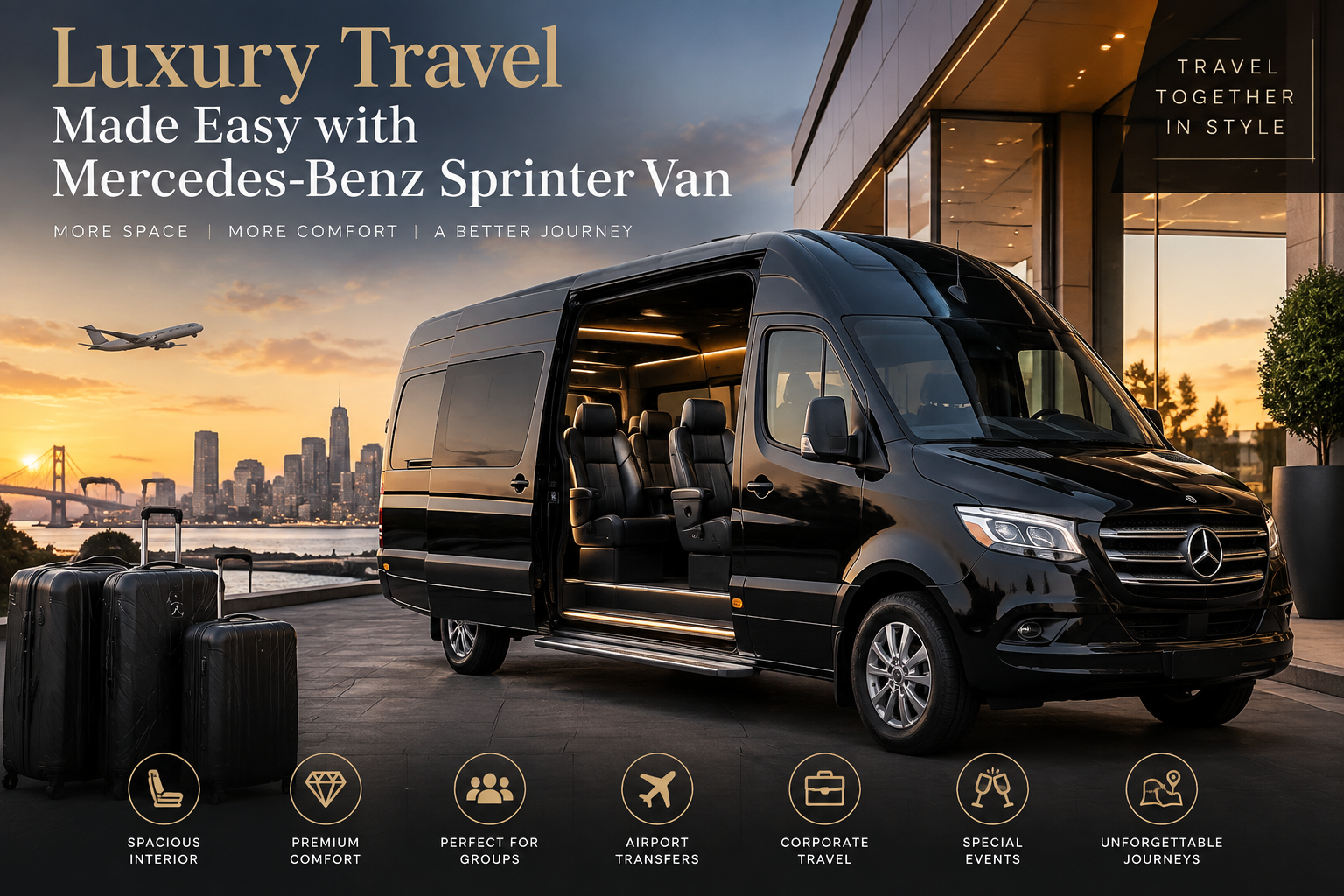 Luxury Travel Made Easy with Mercedes-Benz Sprinter Van: The Ultimate Way to Travel in Comfort and Style