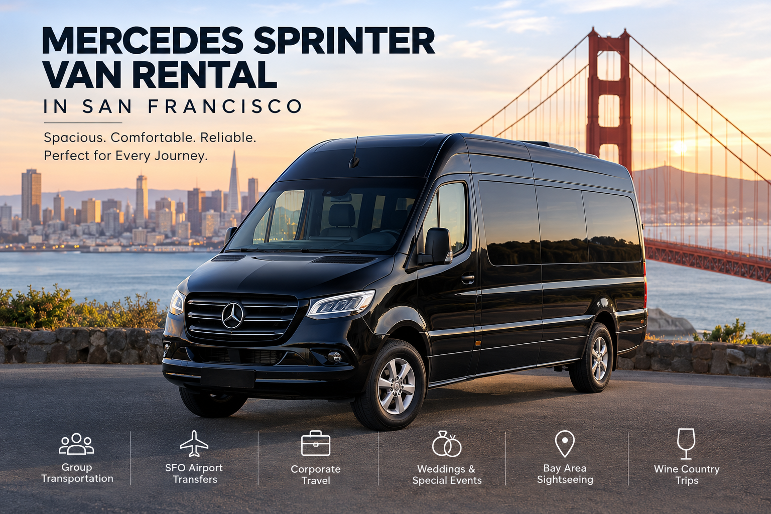 Mercedes Sprinter Van Rental in San Francisco