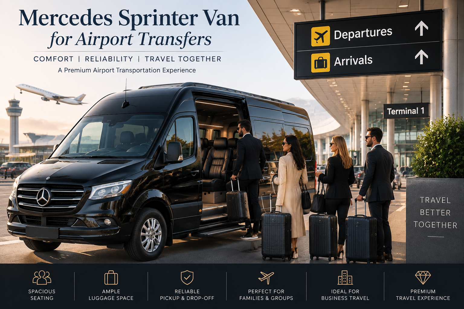 Mercedes Sprinter Van for Airport Transfers