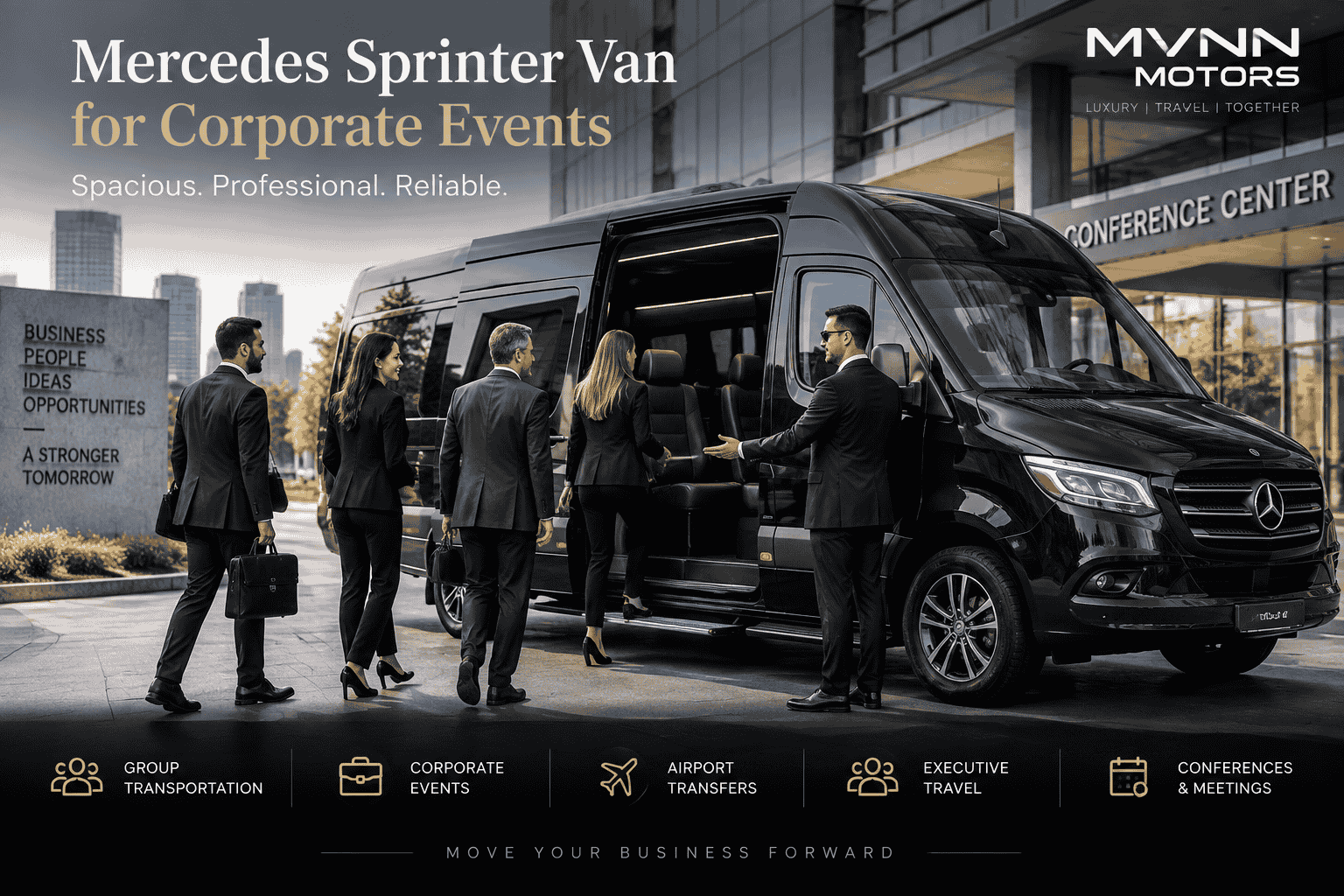 Mercedes Sprinter Van for Corporate Events